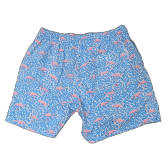 Chubbies Blue Flamingo Pattern Swim Trunks Shorts Men's Size Medium - Picture 2 of 2